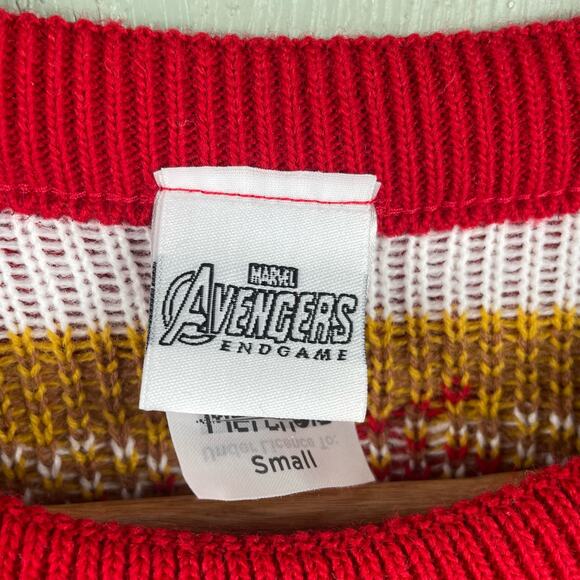 Marvel Avengers Endgame Sweater UNISEX Size Small Holiday Christmas Pullover - Picture 4 of 6